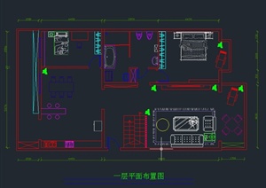 某复式住宅家装设计CAD施工图