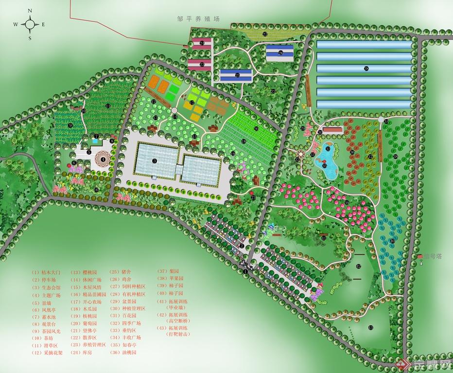 50亩生态园规划图图片