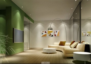 某现代风格三套住宅室内设计方案（含效果图）