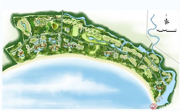 56张住宅、旅游、城乡规划、公园等景观设计彩平方案图（bmp、jpg）