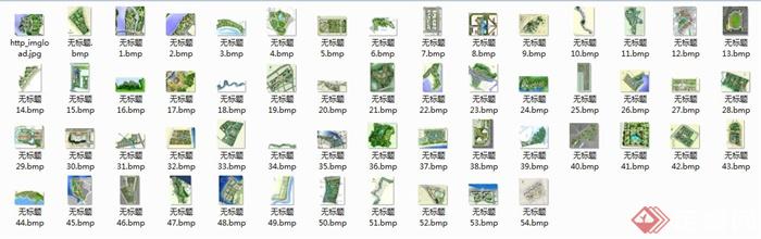 56张住宅、旅游、城乡规划、公园等景观设计彩平方案图（bmp、jpg）(6)