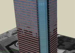 国民威斯敏斯特银行大厦建筑设计SU(草图大师)模型