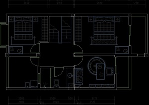 某欧式三层住宅室内设计CAD施工图