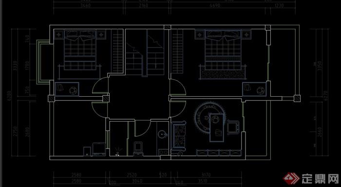 某欧式三层住宅室内设计CAD施工图(1)