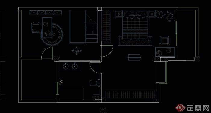 某欧式三层住宅室内设计CAD施工图(2)