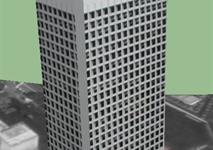 美利大厦建筑设计SU(草图大师)模型