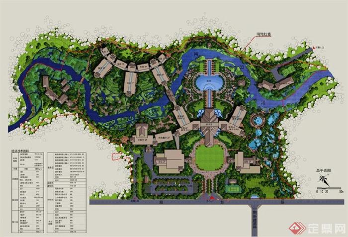 云南西双版纳某度假酒店建筑景观规划pdf方案(1)