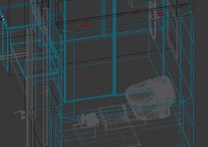 某住宅空间主卧卫生间设计3DMAX模型