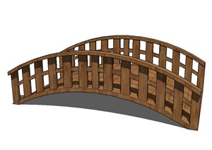 十款木质古桥设计SU(草图大师)模型
