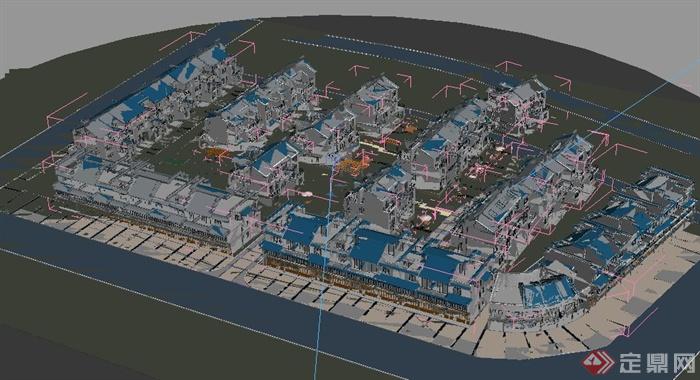 某别墅区建筑设计3DMAX模型（附效果图）(3)