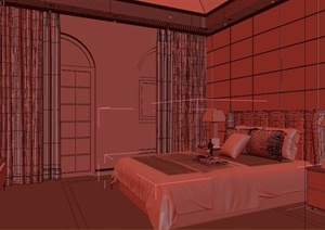室内简约卧室装饰设计3DMAX模型