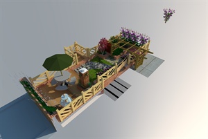 洋房屋顶花园效果图