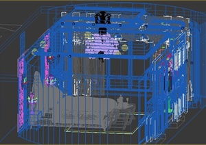 欧式某卧室家装设计3DMAX模型