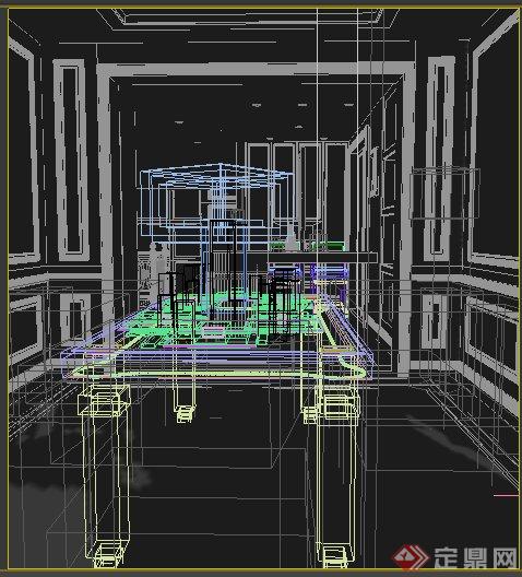 某别墅空间餐厅室内设计3DMAX模型(1)