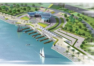 现代某地游船码头景观规划设计JPG文本