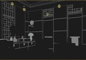 某住宅卫生间室内装饰3dmax模型