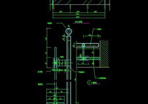 某室内建筑栏杆设计CAD施工图