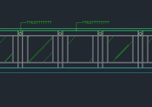 某建筑阳台围栏设计CAD立面图
