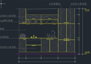 多个厨房设计CAD立面图