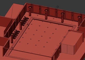 某泳池室内设计3DMAX模型