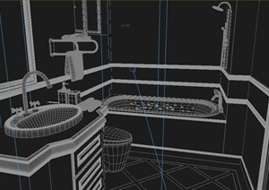 住宅卫生间装饰设计3DMAX模型