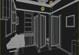 某住宅卫生间室内装修3dmax模型