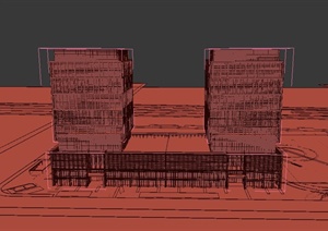 某现代办公建筑设计3DMAX模型