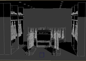 某服装店展厅室内设计3dmax模型