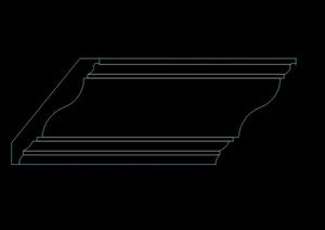 某装饰节点饰线设计CAD方案图