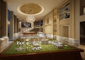 某售楼中心建筑设计3dmax模型