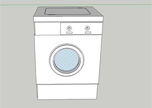 现代某全自动洗衣机设计SU(草图大师)模型