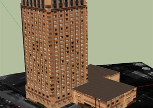 酒店建筑设计SU(草图大师)模型