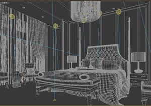 现代某酒店总统套房室内装修设计3DMAX模型