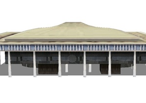 某欧式国会大厦建筑设计SU(草图大师)模型