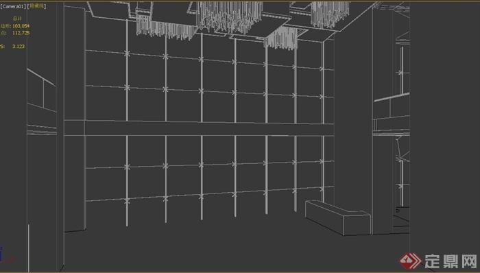 某建筑楼梯间装修设计3DMAX模型(1)
