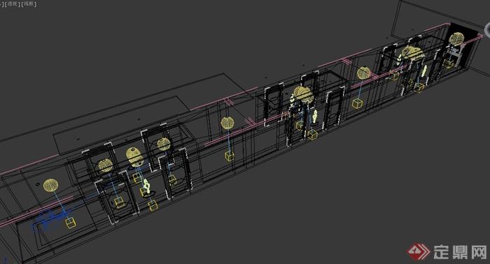 走廊装饰设计3DMAX模型(3)