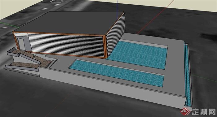 某特色建筑设计SU模型1(1)