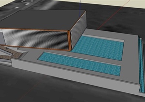 某特色建筑设计SU(草图大师)模型1