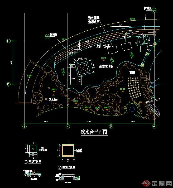 多个树池、坐凳设计CAD详图(3)