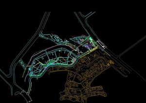 某地运河公园景观设计CAD施工图