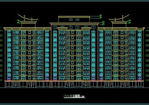 高层住宅楼建筑设计CAD方案图