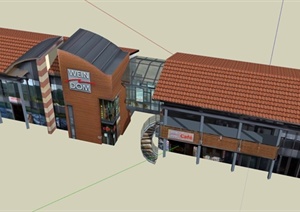 餐厅建筑设计SU(草图大师)模型