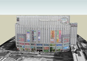 某现代大商业中心建筑设计SU(草图大师)模型