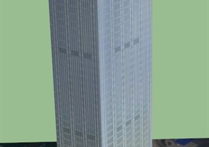 现代摩天大楼建筑设计SU(草图大师)模型