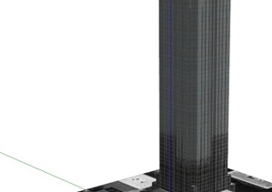 威廉姆大厦建筑设计SU(草图大师)模型