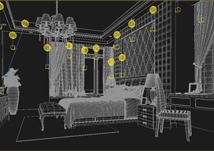 主人房卧室装饰设计3DMAX模型