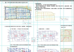 现代某地区居住区适应性分析及道路网络分析PSD图