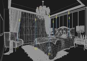卧室空间室内装修3dmax模型