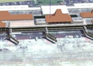 机场建筑设计SU(草图大师)模型