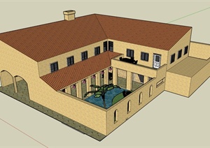 别墅建筑设计SU(草图大师)模型